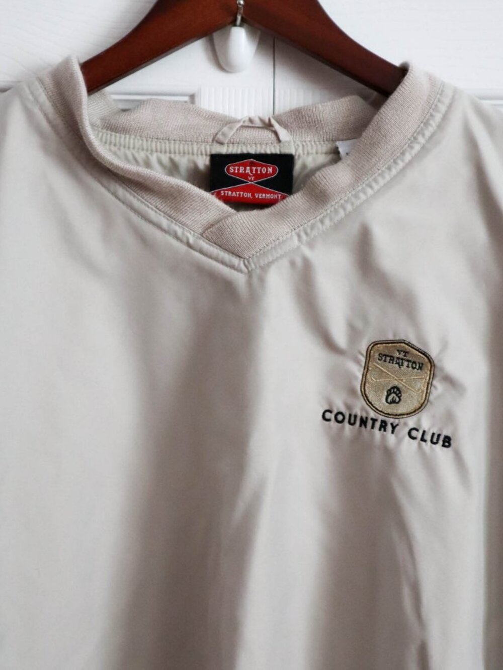 Stratton Vermont Country Club Men's Golf Pullover Windbreaker Jacket Sz Medium - Picture 3 of 9